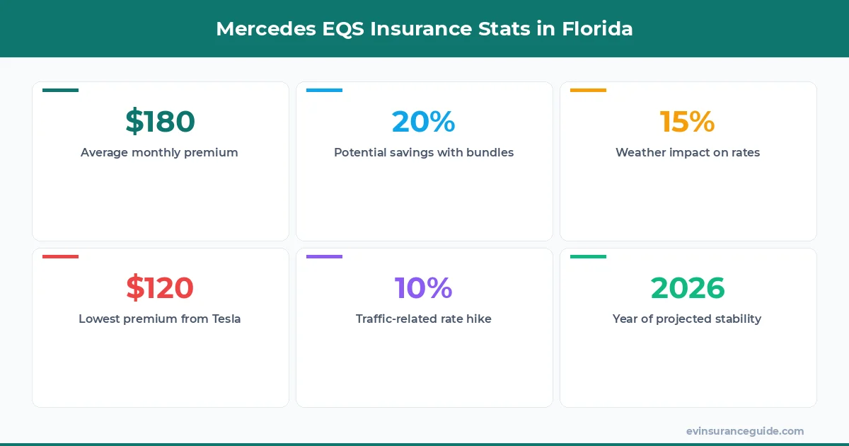 Mercedes EQS Insurance Stats in Florida
