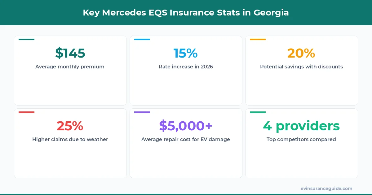 Key Mercedes EQS Insurance Stats in Georgia