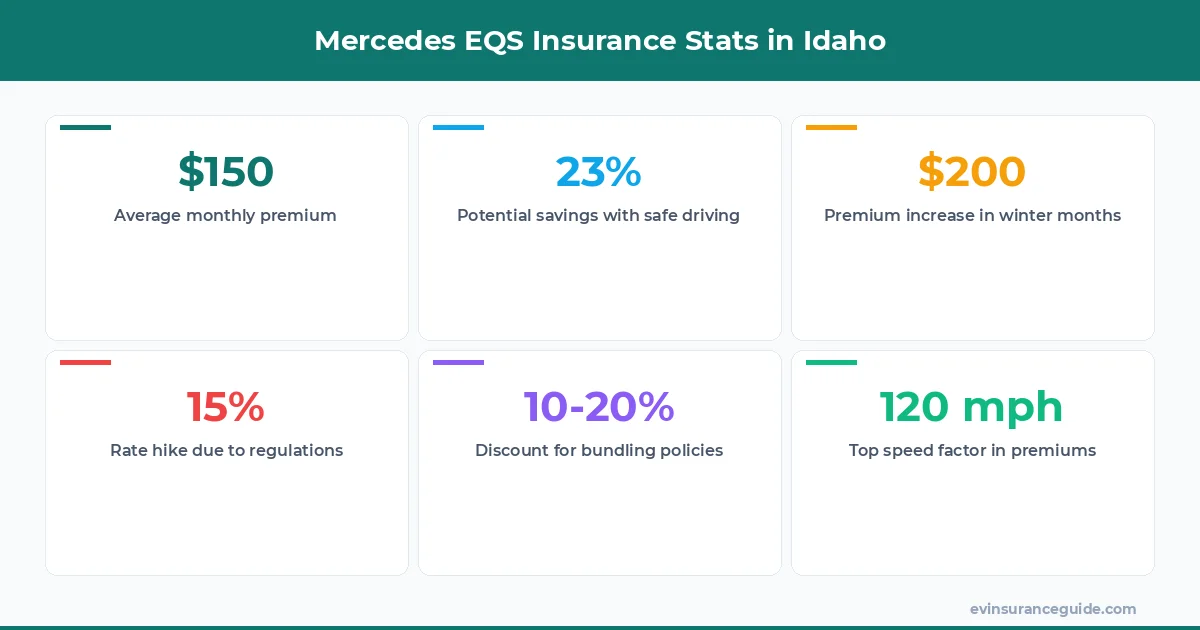 Mercedes EQS Insurance Stats in Idaho