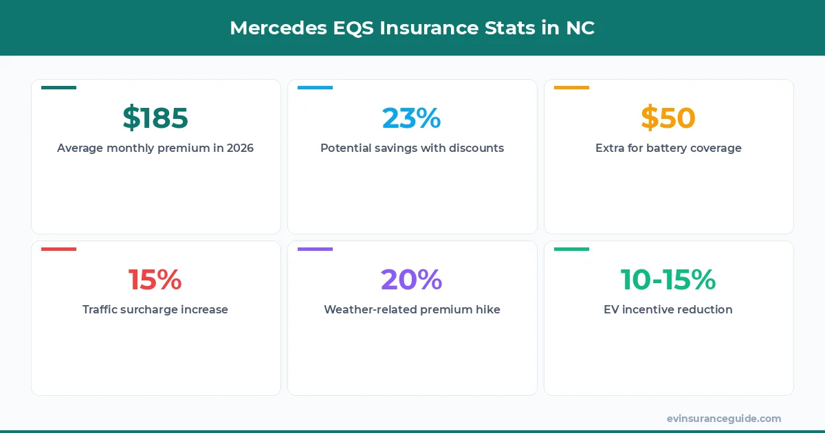 Mercedes EQS Insurance Stats in NC