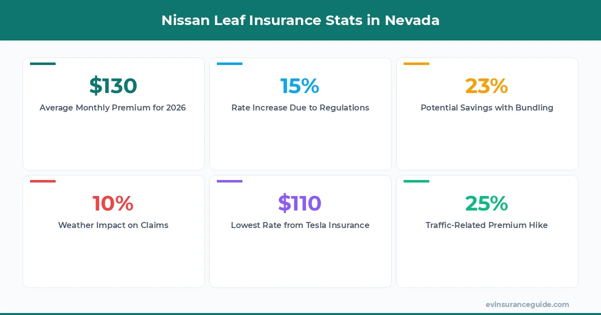 Nissan Leaf Insurance Stats in Nevada