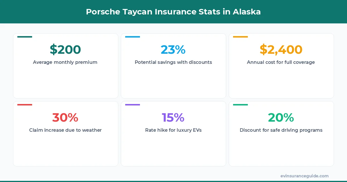 Porsche Taycan Insurance Stats in Alaska