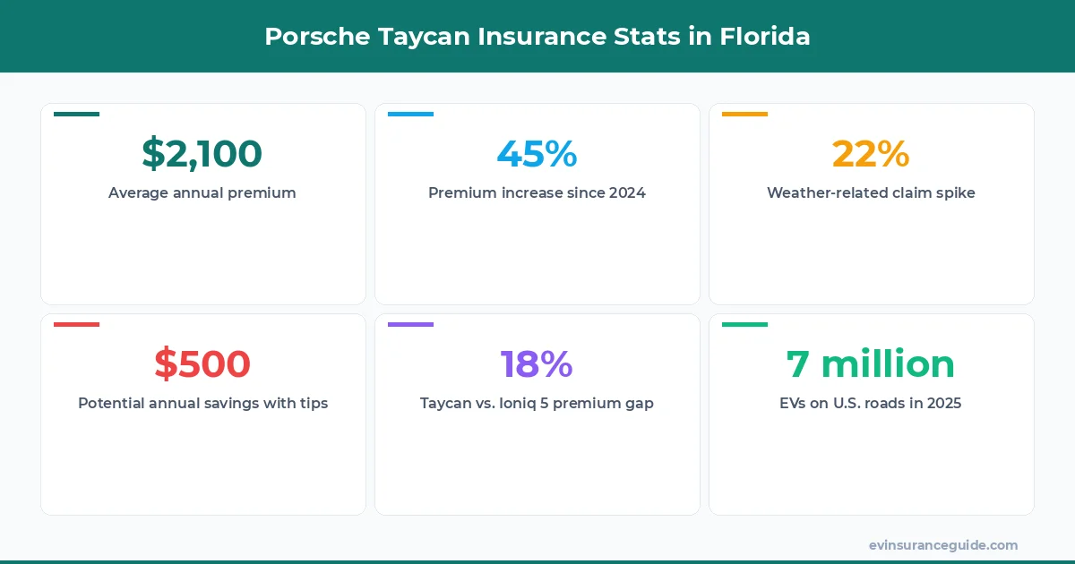 Porsche Taycan Insurance Stats in Florida