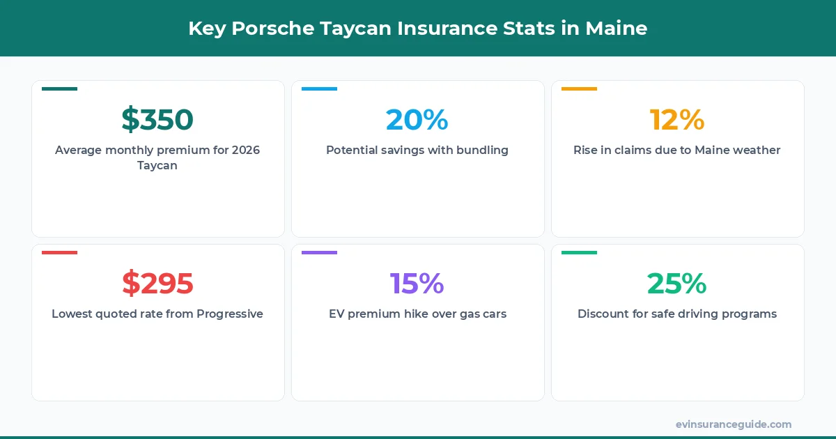 Key Porsche Taycan Insurance Stats in Maine
