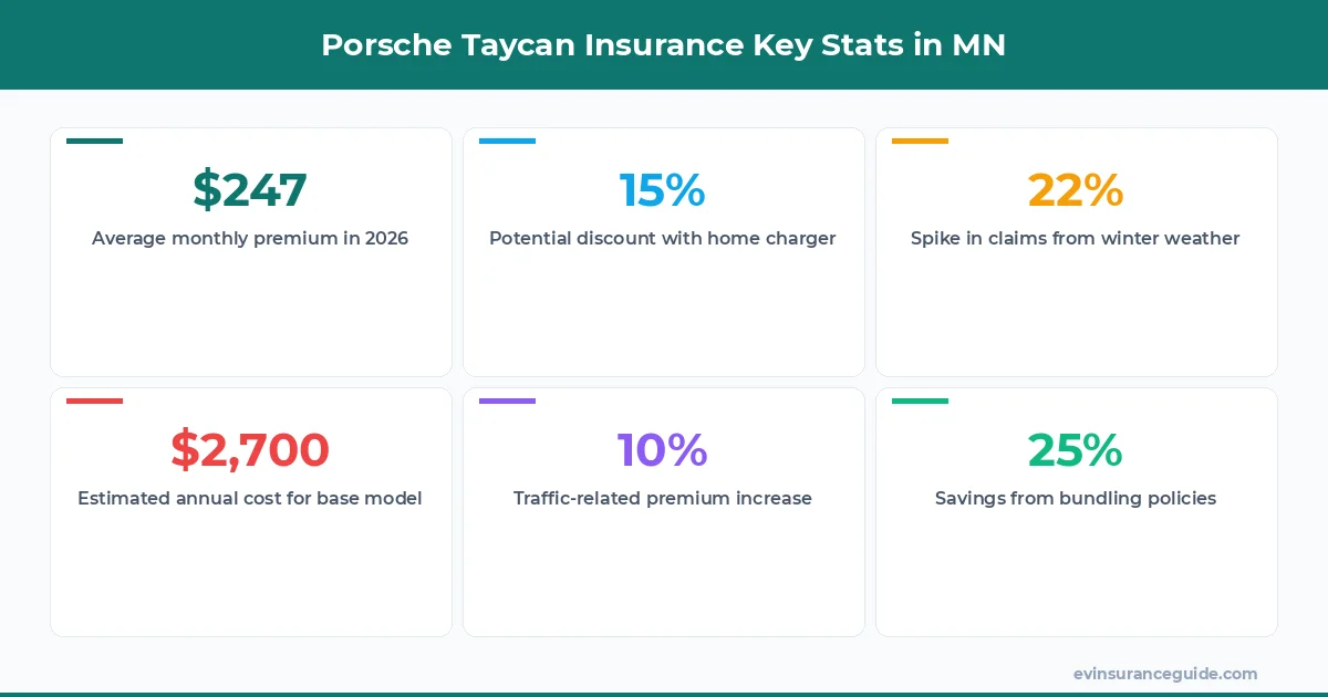 Porsche Taycan Insurance Key Stats in MN