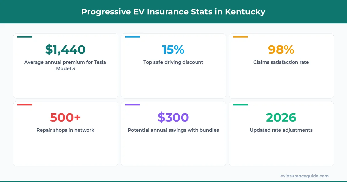 Progressive EV Insurance Stats in Kentucky