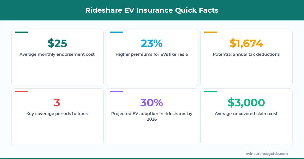 Rideshare EV Insurance Quick Facts