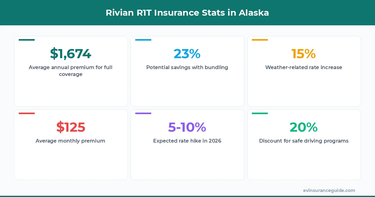 Rivian R1T Insurance Stats in Alaska