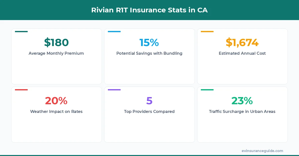 Rivian R1T Insurance Stats in CA