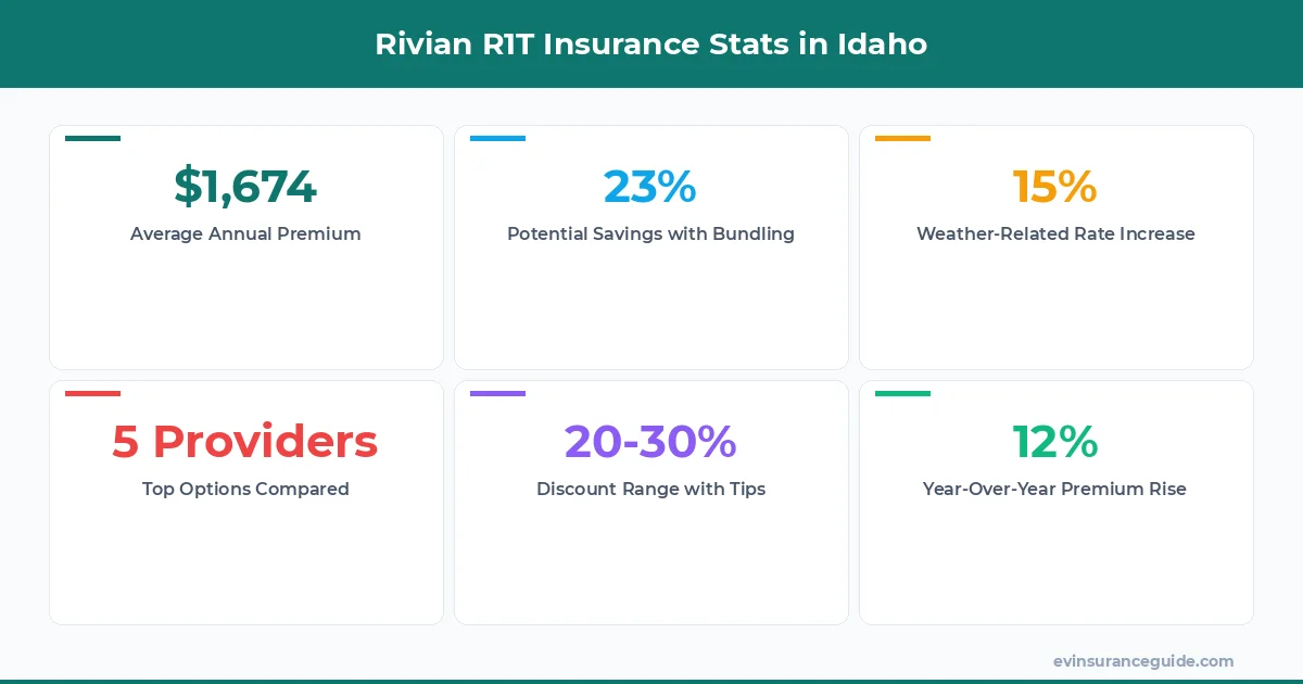 Rivian R1T Insurance Stats in Idaho