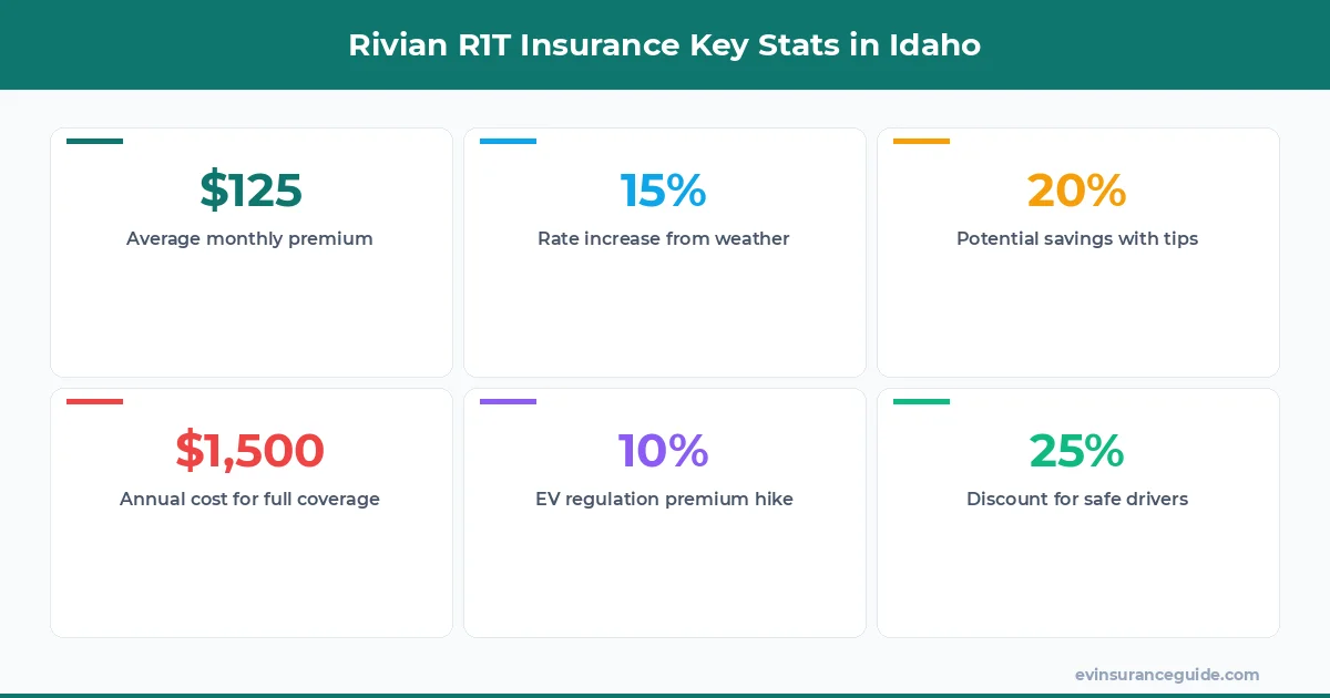 Rivian R1T Insurance Key Stats in Idaho