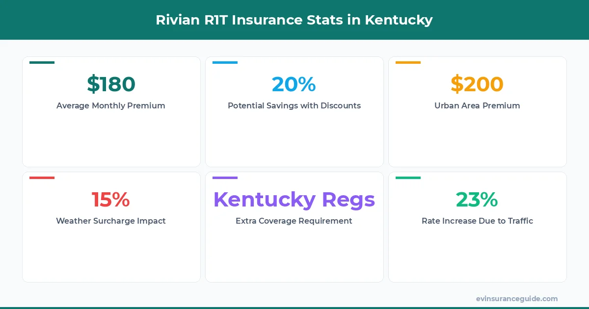 Rivian R1T Insurance Stats in Kentucky