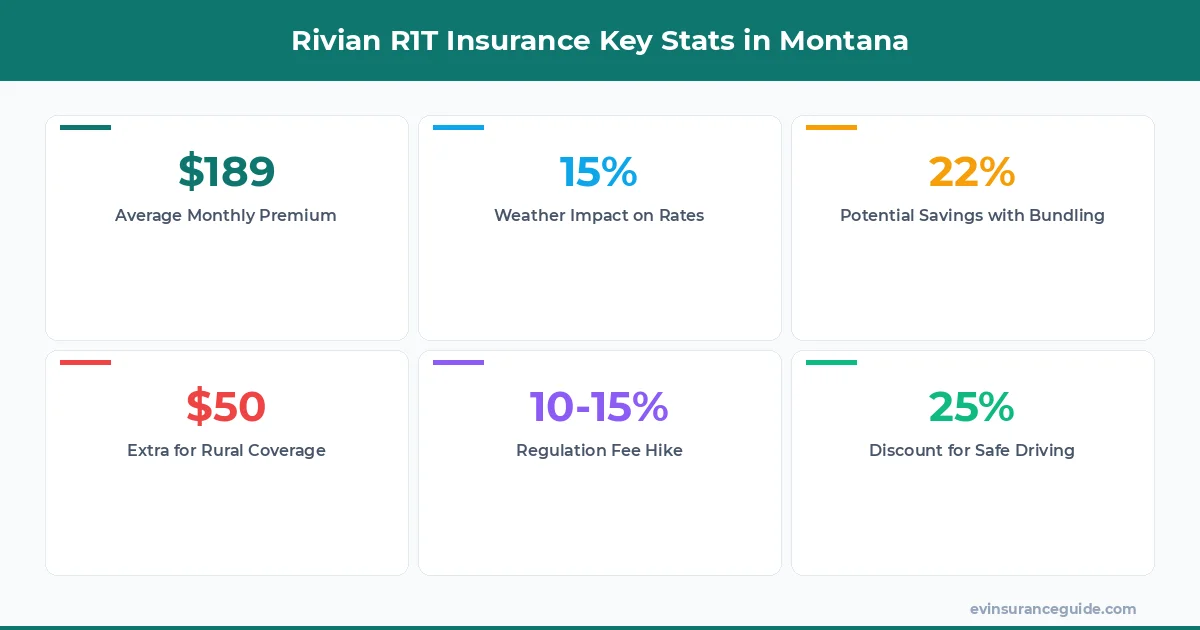 Rivian R1T Insurance Key Stats in Montana