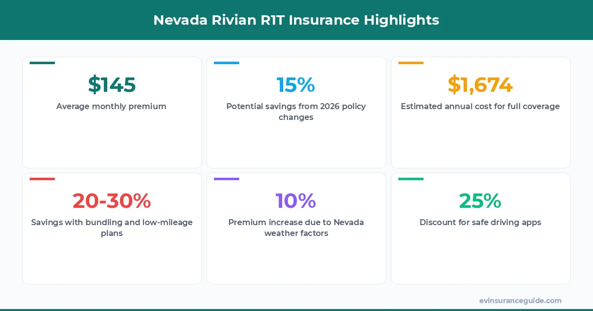 Nevada Rivian R1T Insurance Highlights