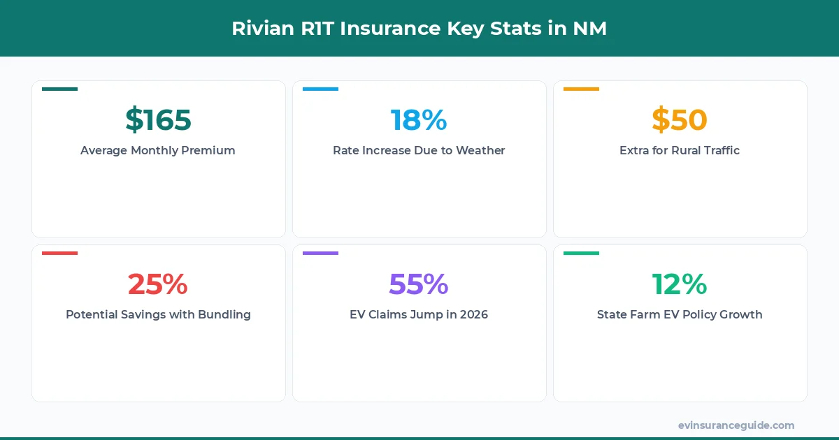Rivian R1T Insurance Key Stats in NM