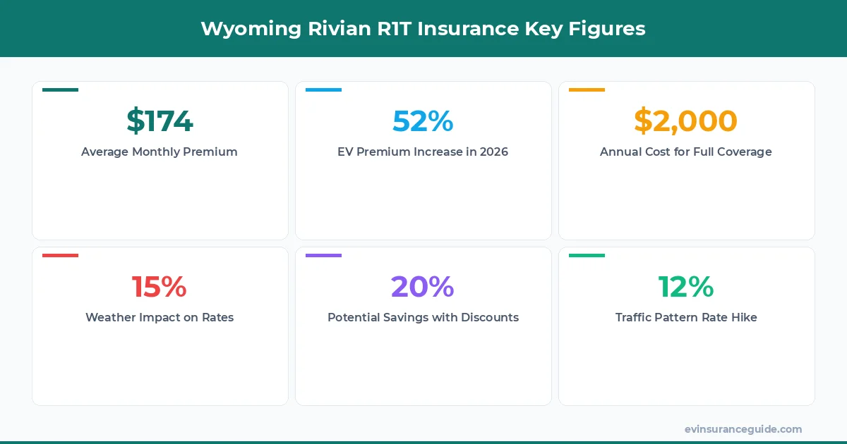 Wyoming Rivian R1T Insurance Key Figures