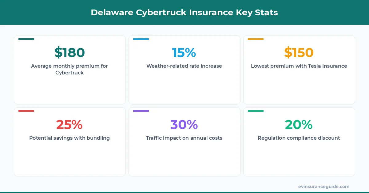 Delaware Cybertruck Insurance Key Stats