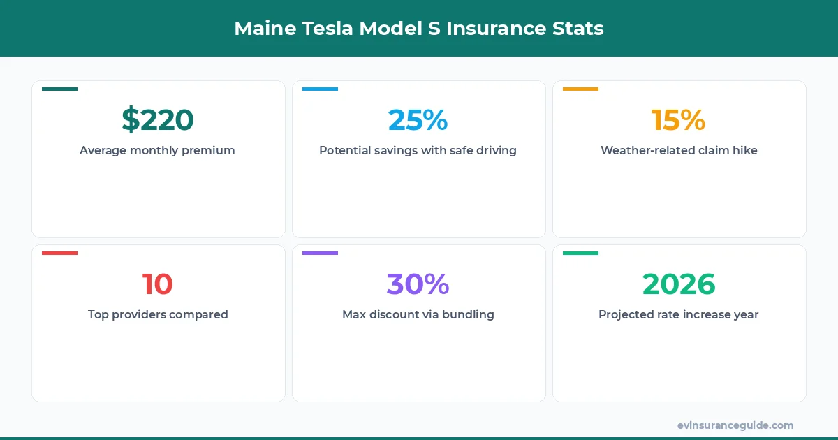 Maine Tesla Model S Insurance Stats
