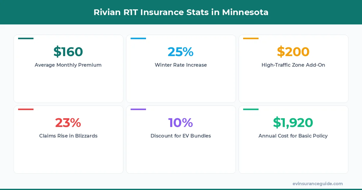 Rivian R1T Insurance Stats in Minnesota