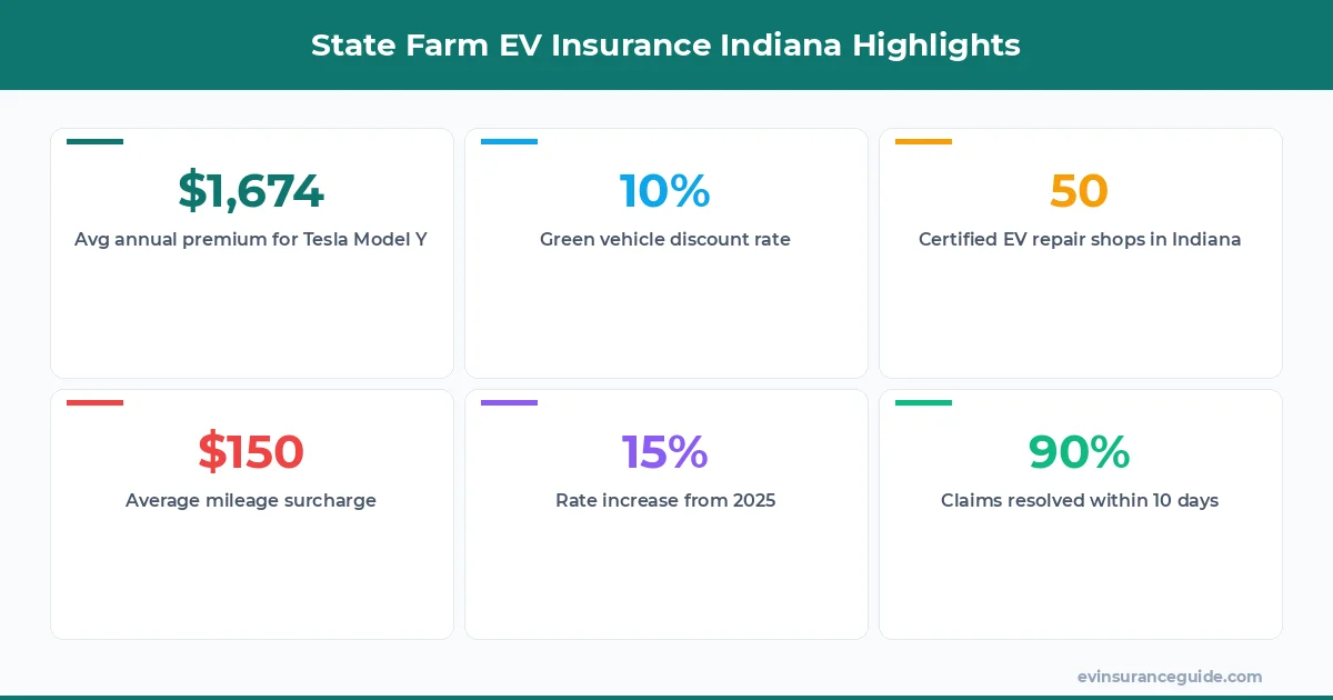 State Farm EV Insurance Indiana Highlights