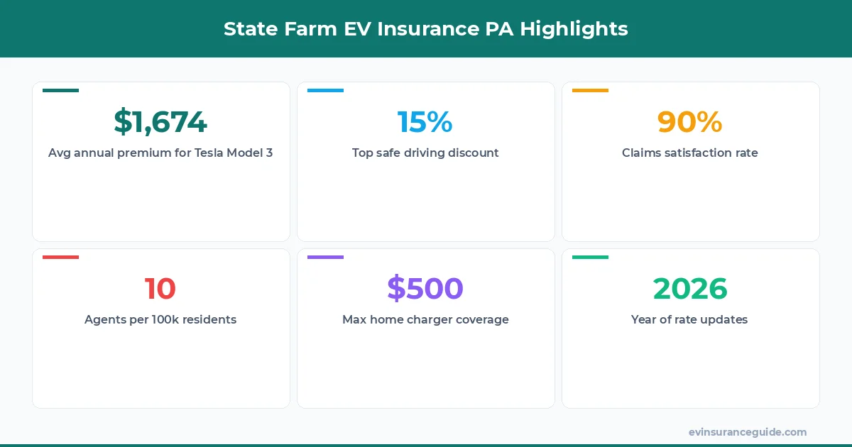 State Farm EV Insurance PA Highlights