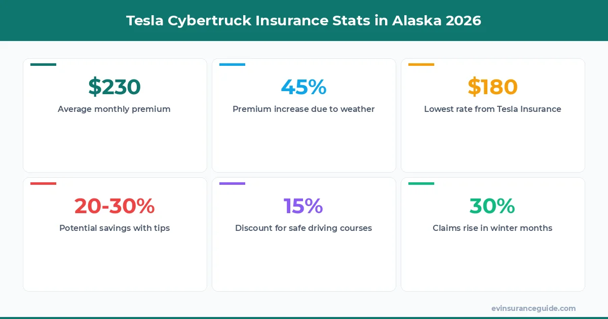 Tesla Cybertruck Insurance Stats in Alaska 2026