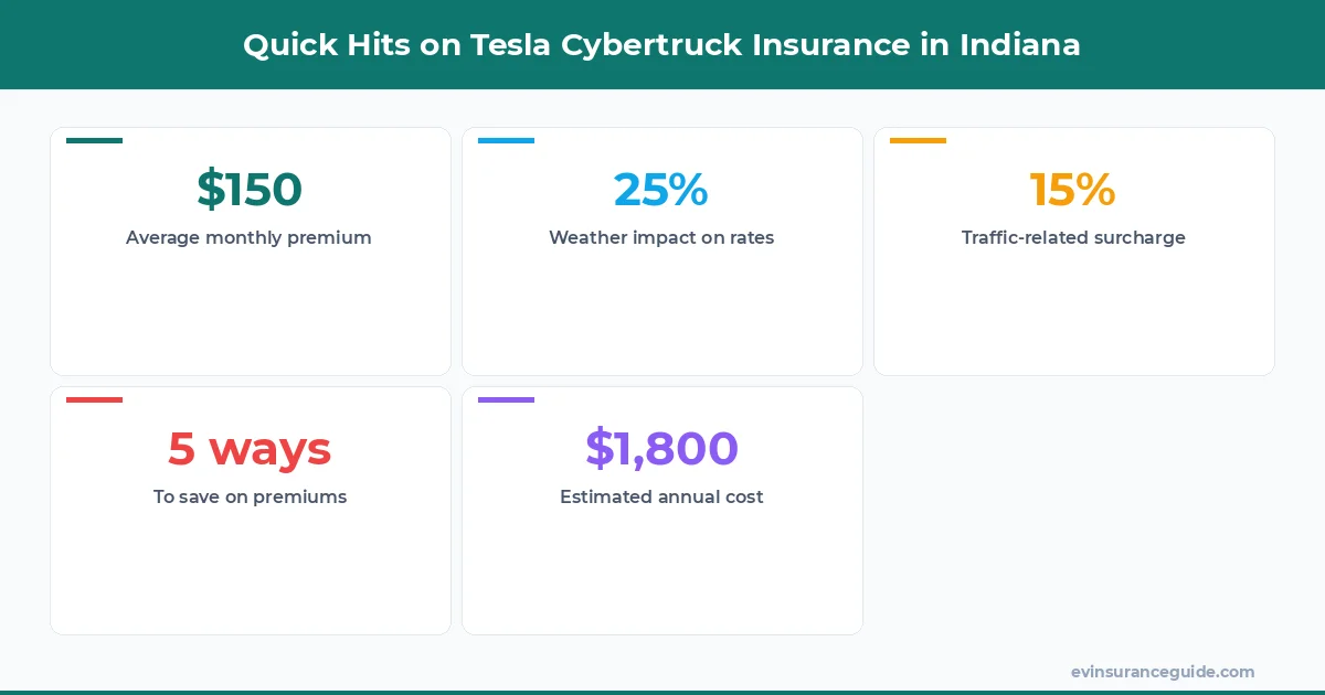 Quick Hits on Tesla Cybertruck Insurance in Indiana