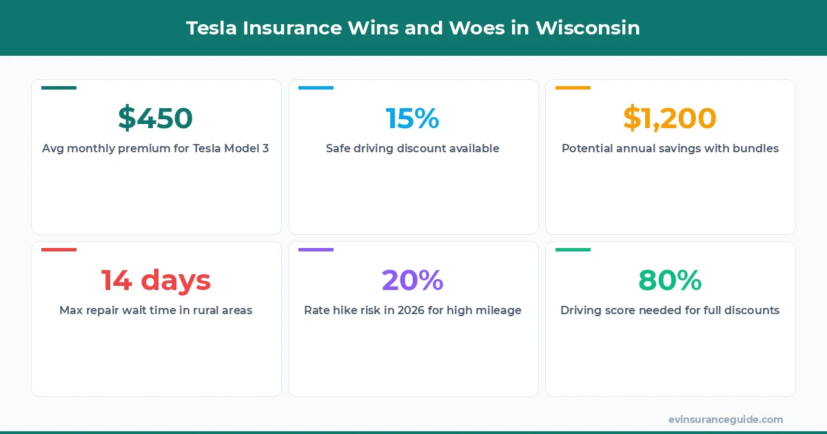 Tesla Insurance Wins and Woes in Wisconsin