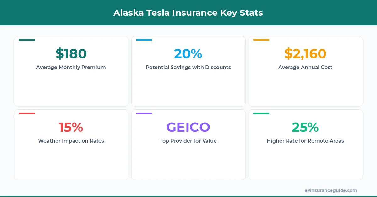 Alaska Tesla Insurance Key Stats