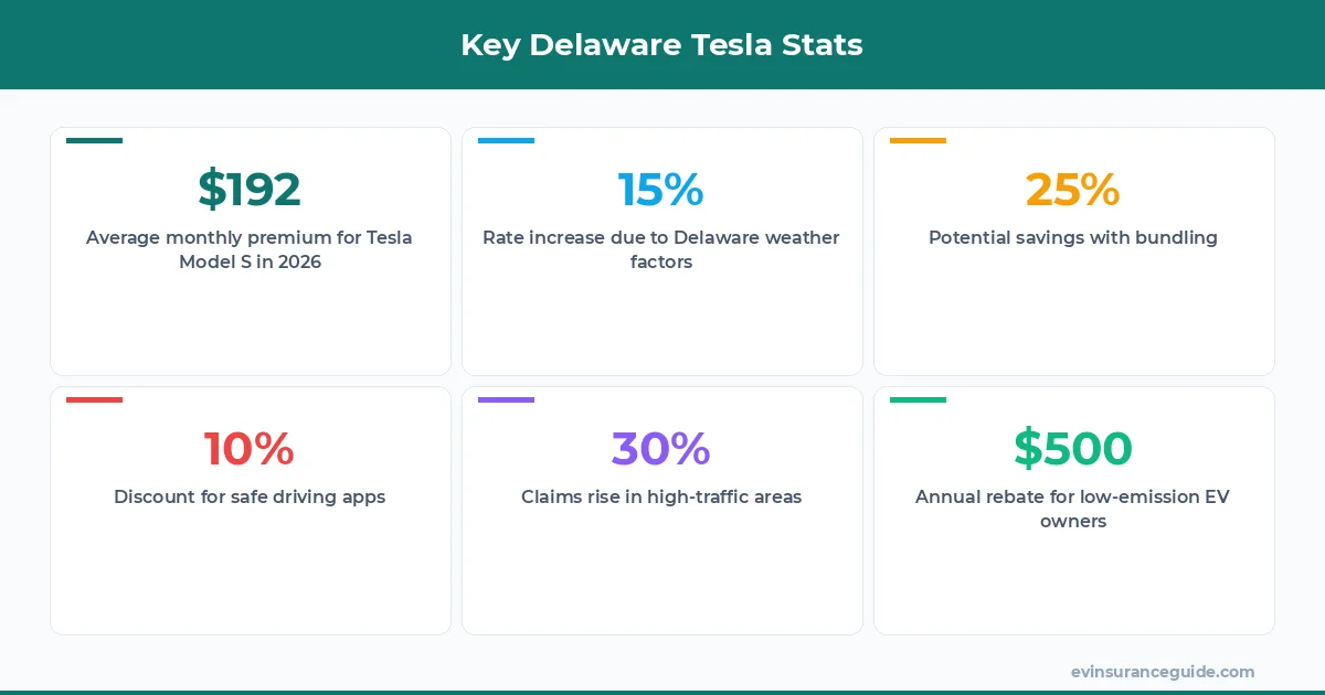 Key Delaware Tesla Stats