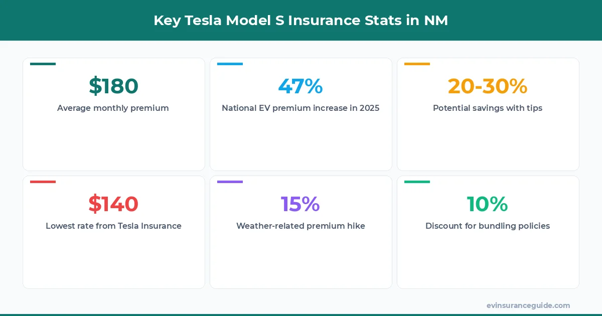 Key Tesla Model S Insurance Stats in NM