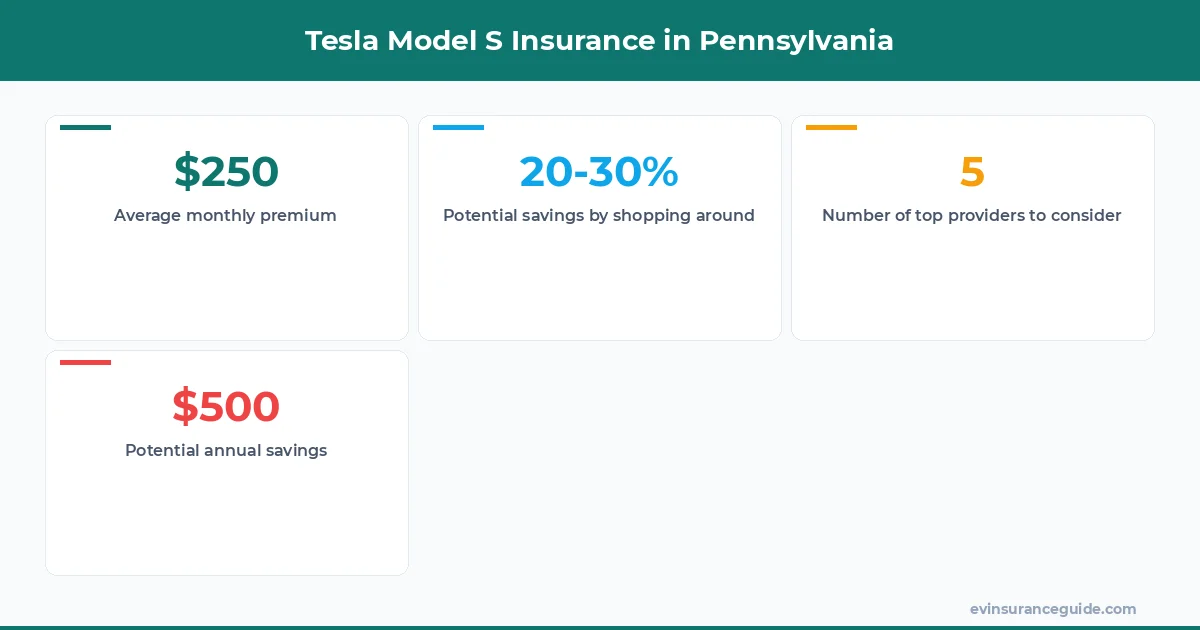 Tesla Model S Insurance in Pennsylvania