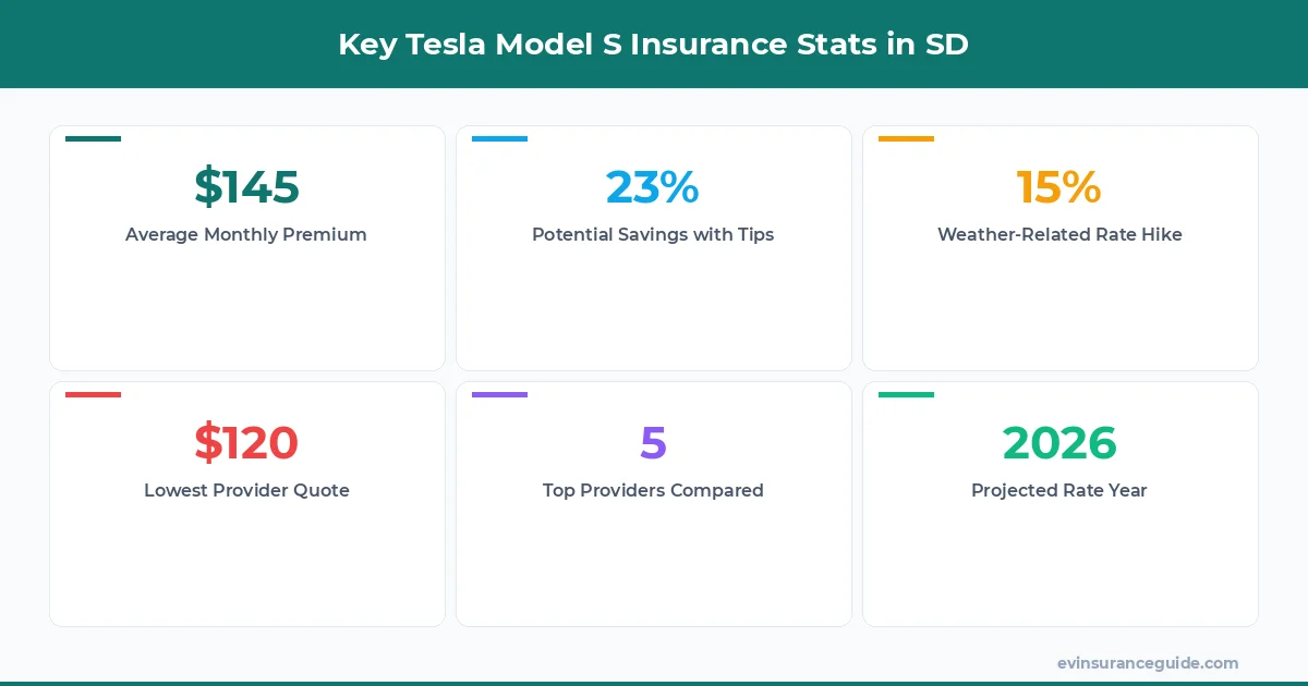Key Tesla Model S Insurance Stats in SD