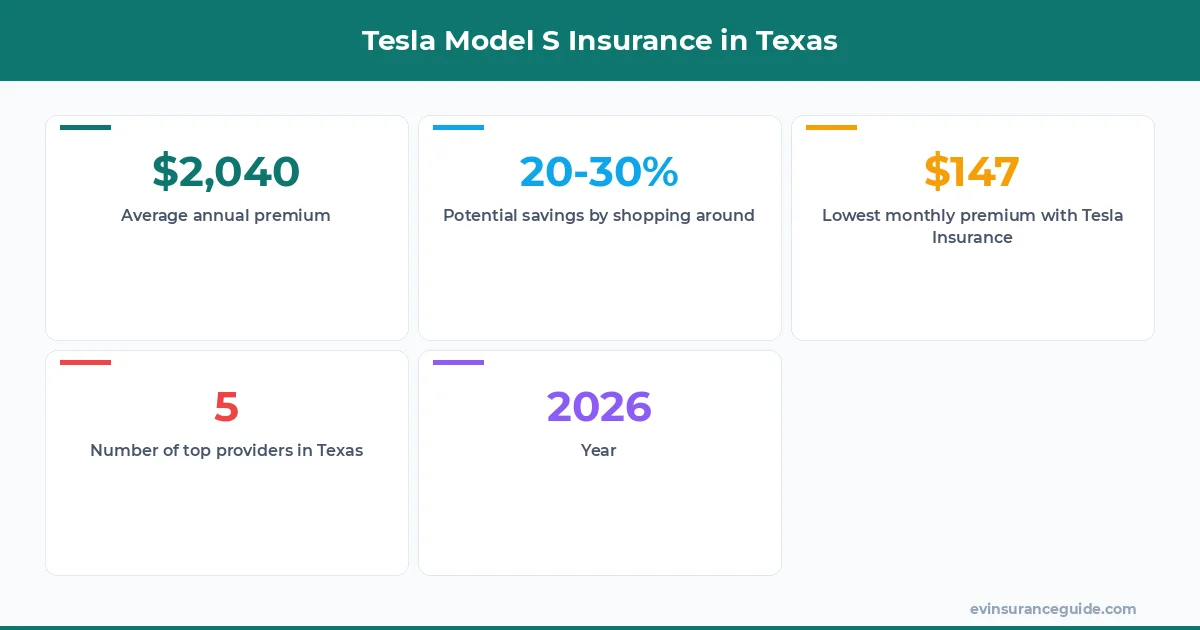 Tesla Model S Insurance in Texas