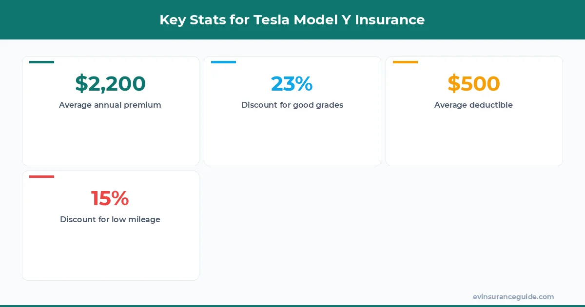 Key Stats for Tesla Model Y Insurance
