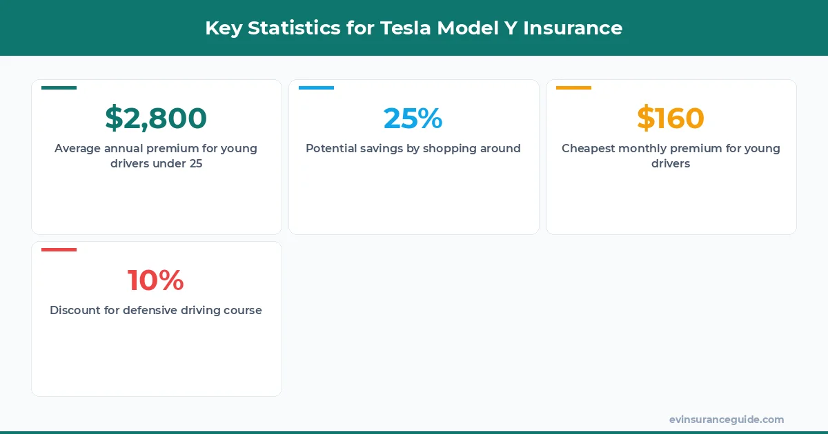 Key Statistics for Tesla Model Y Insurance