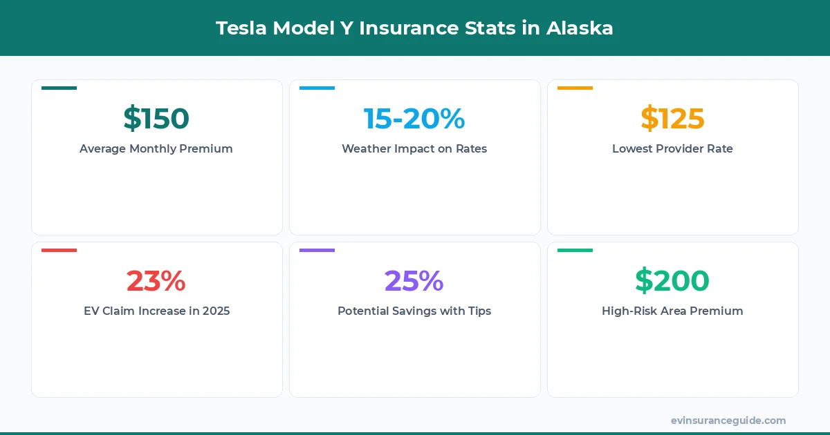 Tesla Model Y Insurance Stats in Alaska