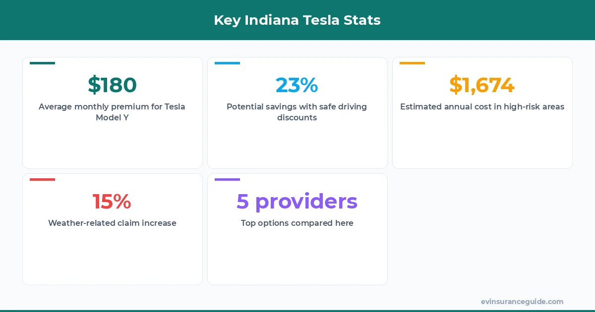 Key Indiana Tesla Stats