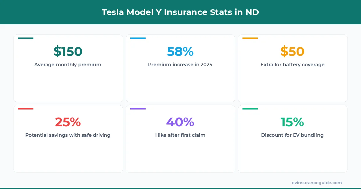 Tesla Model Y Insurance Stats in ND