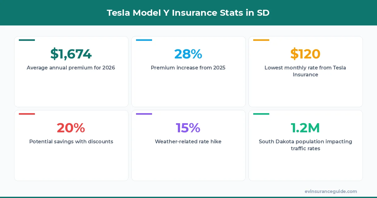 Tesla Model Y Insurance Stats in SD