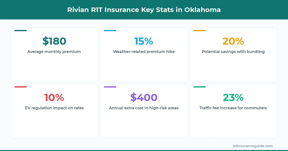 Rivian R1T Insurance Key Stats in Oklahoma