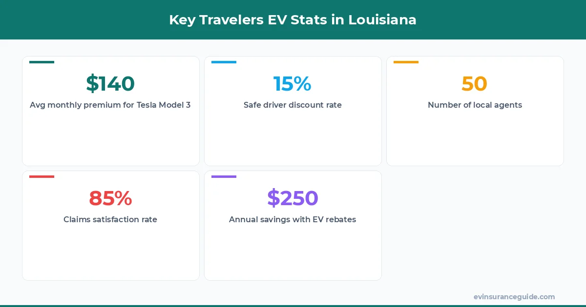 Key Travelers EV Stats in Louisiana