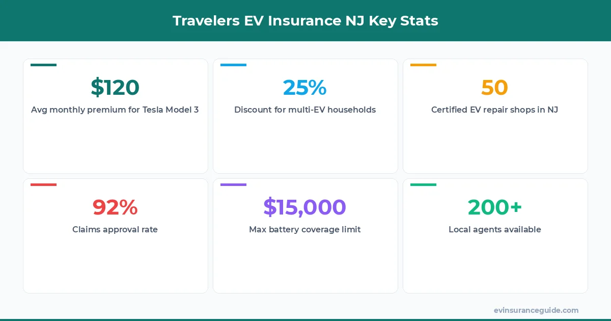 Travelers EV Insurance NJ Key Stats