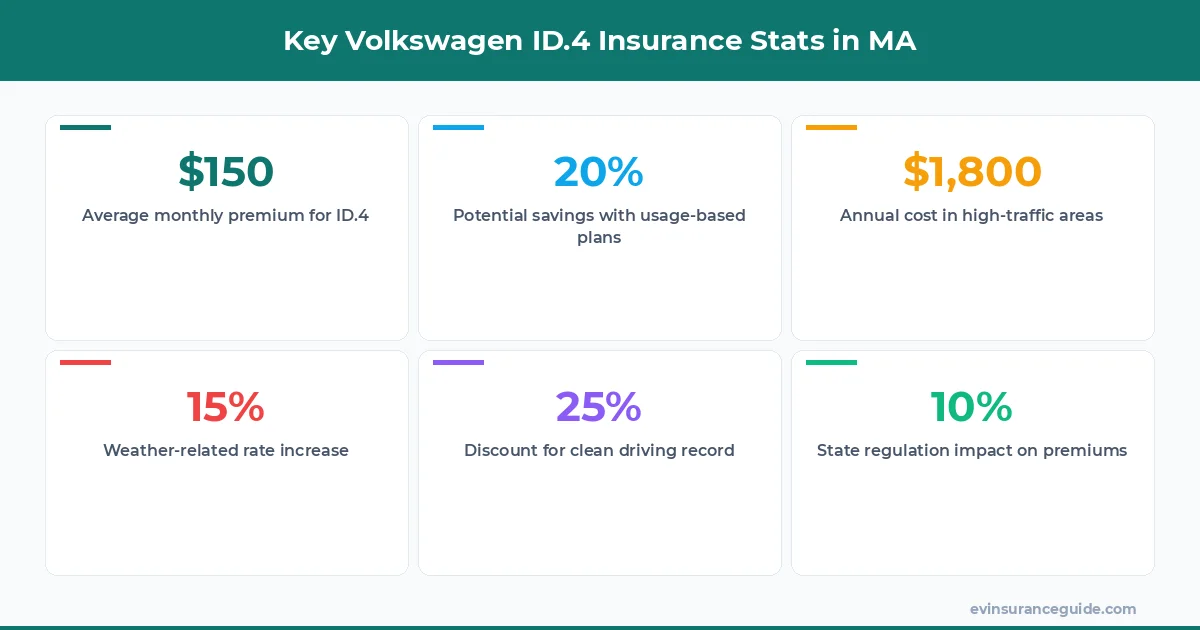 Key Volkswagen ID.4 Insurance Stats in MA