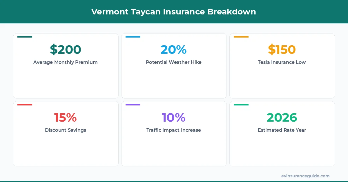 Vermont Taycan Insurance Breakdown